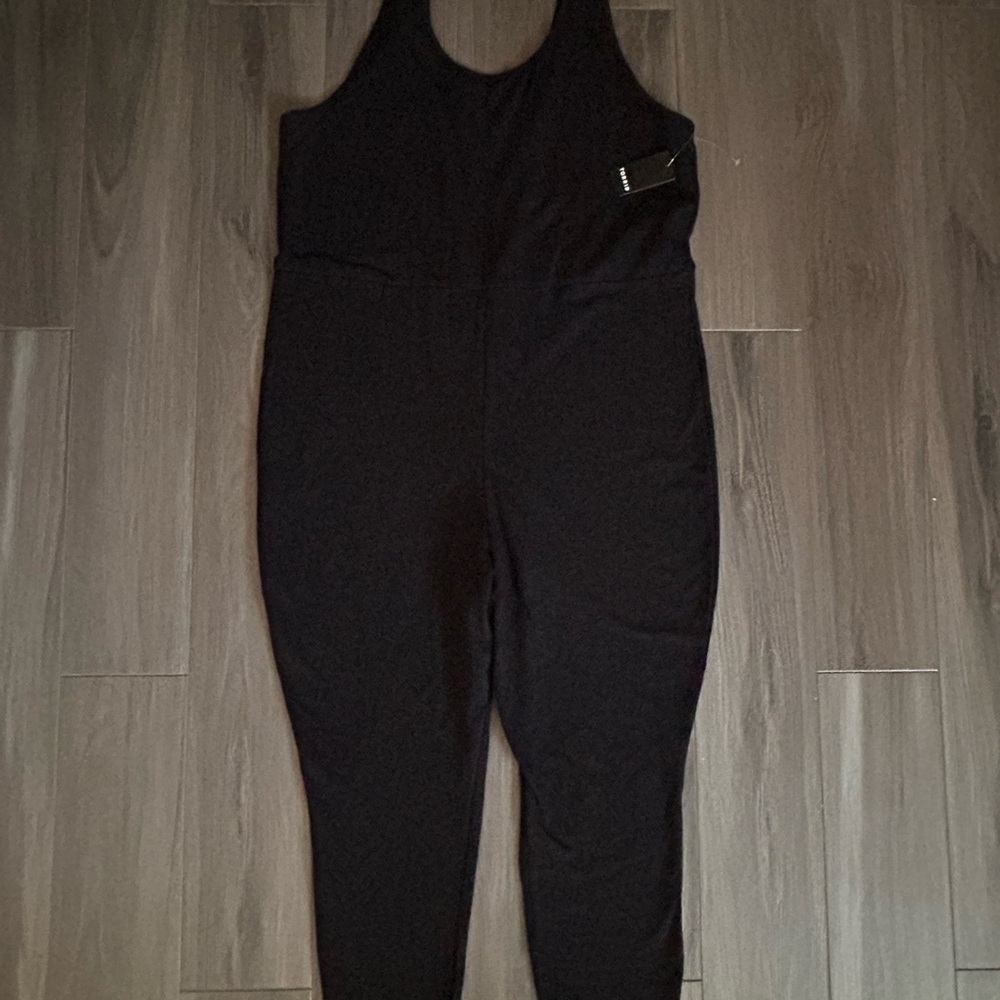 Torrid Black Sleeveless Catsuit Active Jumpsuit Scoop Neck Versatile Size 4X - Picture 5 of 5